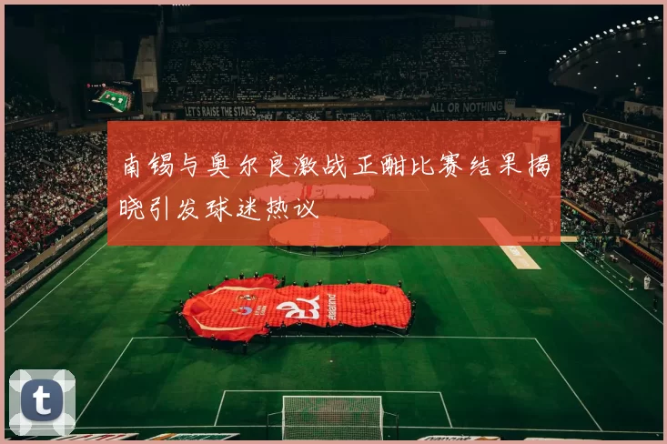南锡与奥尔良激战正酣比赛结果揭晓引发球迷热议